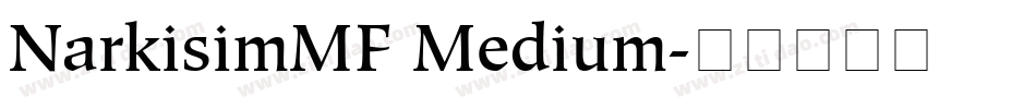 NarkisimMF Medium字体转换
